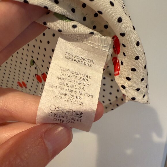 Modcloth Cherries Blouse - Picture 3 of 3